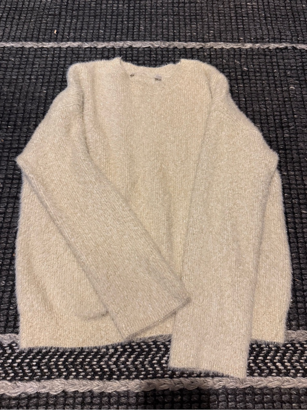 Soft Crewneck Women's Sweater in Light Beige